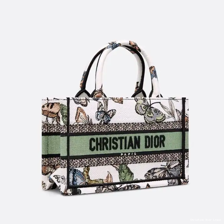 Cheap Mexico de Jouy with Strap Dior Green Motif Mini White Toile Tote Book Canvas 0405 Luxury